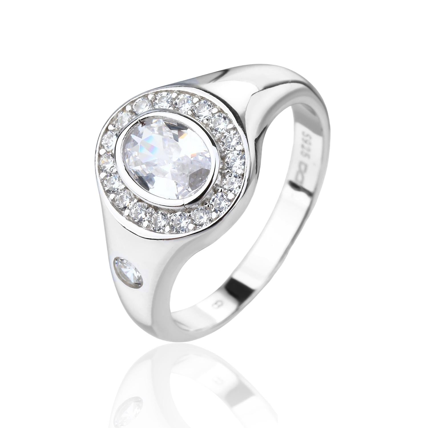 טבעת EVELIA משובצת יהלום