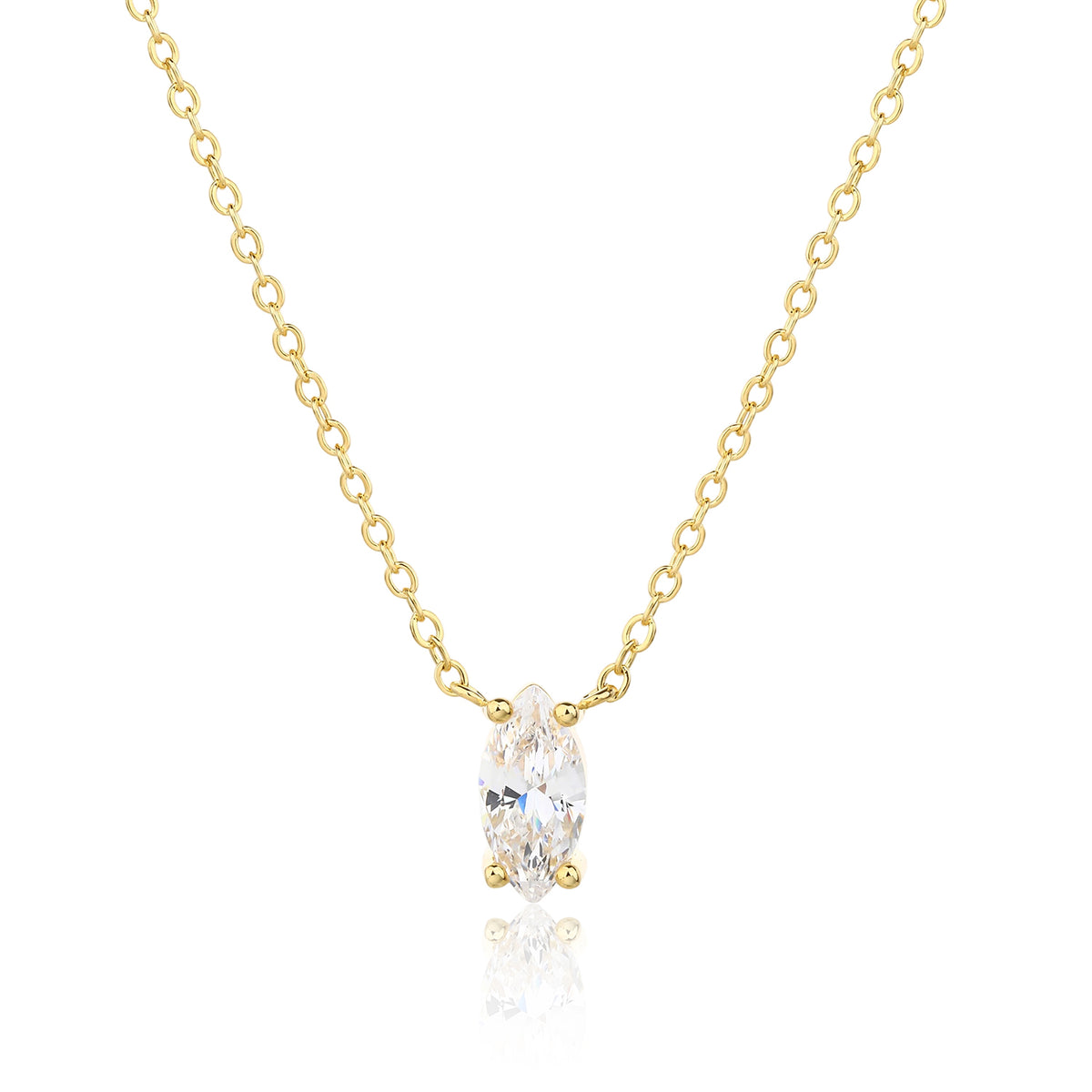 שרשרת LOVA SOLITAIRE GOLD