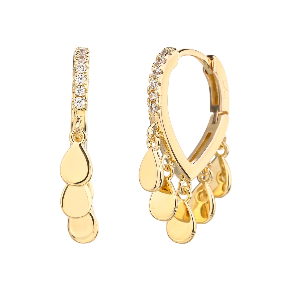 עגילי FLEUR GOLD